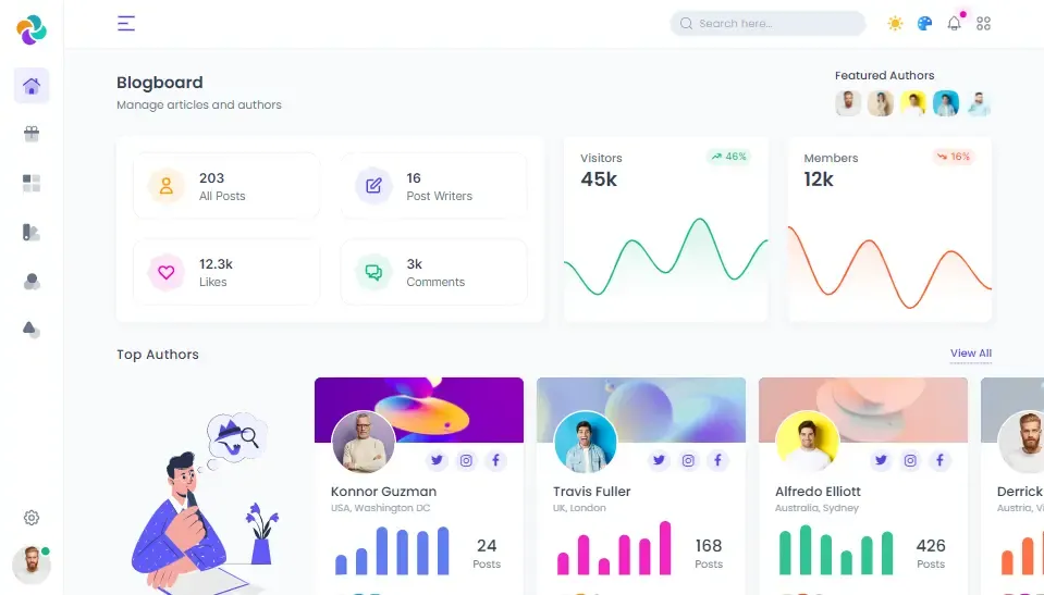 Lineone-设计新颖漂亮的管理员后台模板Tailwind+Laravel插图17-WP资源海 Lineone-设计新颖漂亮的管理员后台模板Tailwind+Laravel插图17-WP资源海