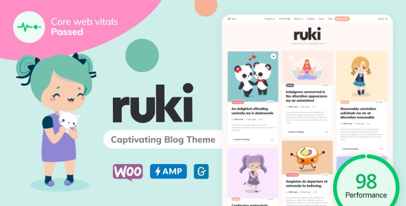 Ruki-打造可爱迷人亲和力网站WordPress主题