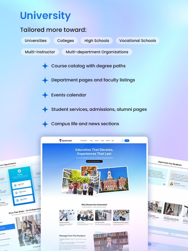 EduSmart-超漂亮在线课程大学教育网站WordPress主题插图3-WP资源海