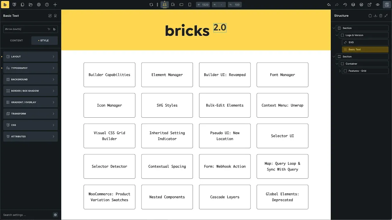 Bricks 2.0 正式版强势发布!一文速览全部亮点更新插图1-WP资源海 Bricks 2.0 正式版强势发布!一文速览全部亮点更新插图1-WP资源海
