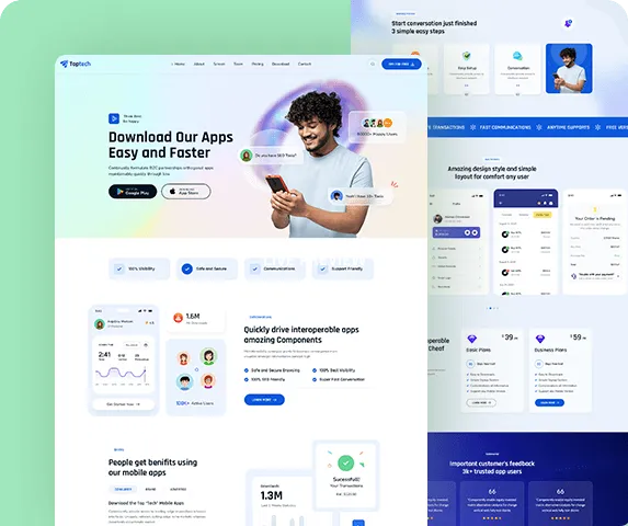 TopTech – 超漂亮蓝色科技公司网站模板 WordPress 主题插图7-WP资源海 TopTech – 超漂亮蓝色科技公司网站模板 WordPress 主题插图7-WP资源海