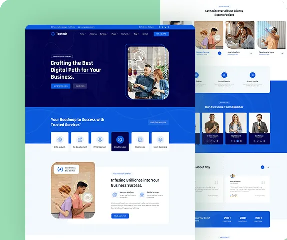 TopTech – 超漂亮蓝色科技公司网站模板 WordPress 主题插图15-WP资源海 TopTech – 超漂亮蓝色科技公司网站模板 WordPress 主题插图15-WP资源海