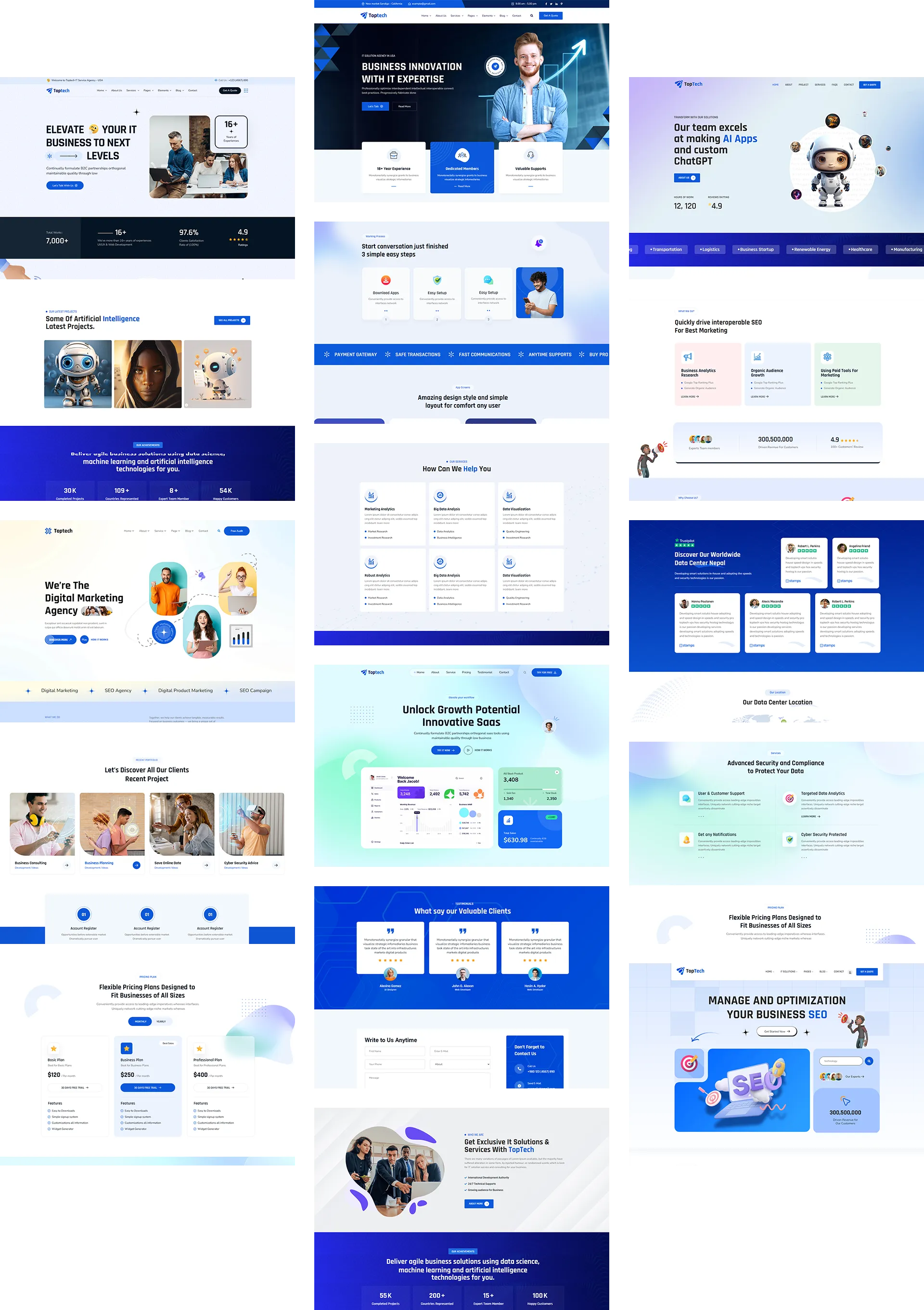 TopTech – 超漂亮蓝色科技公司网站模板 WordPress 主题插图5-WP资源海 TopTech – 超漂亮蓝色科技公司网站模板 WordPress 主题插图5-WP资源海