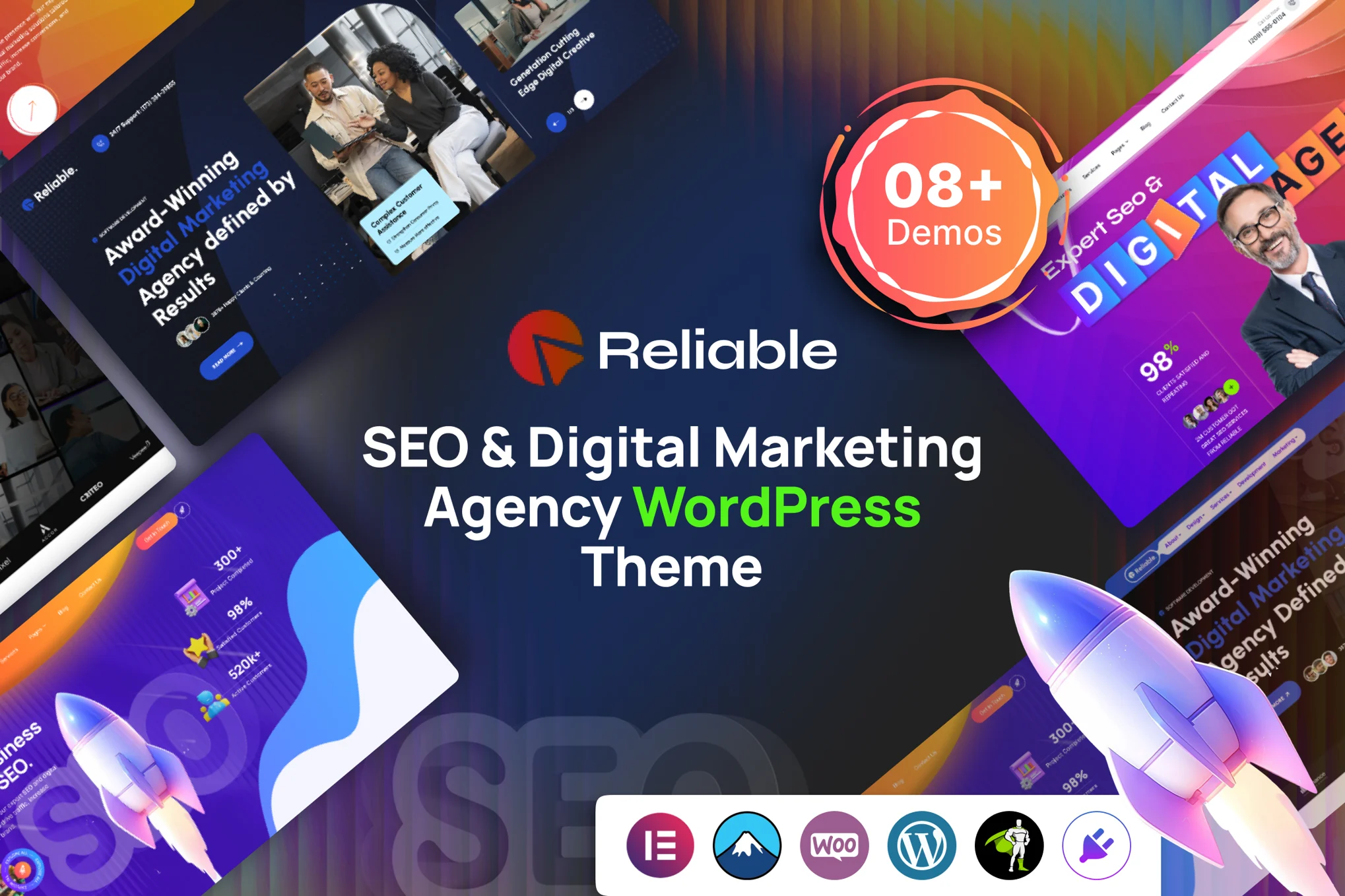 Reliable-广告宣传SEO营销网站模板WordPress主题插图1-WP资源海 Reliable-广告宣传SEO营销网站模板WordPress主题插图1-WP资源海