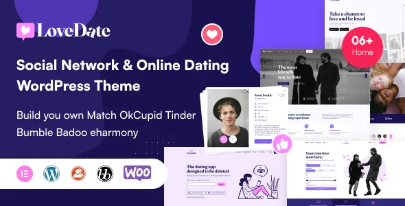LoveDate-婚恋交友社交网站模板WordPress主题