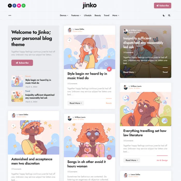 Jinko-为个人博客而生的极致WordPress主题插图6-WP资源海 Jinko-为个人博客而生的极致WordPress主题插图6-WP资源海