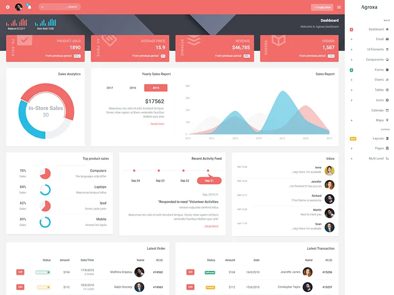 Agroxa-Material Design风格后台管理HTML5模板插图6-WP资源海 Agroxa-Material Design风格后台管理HTML5模板插图6-WP资源海