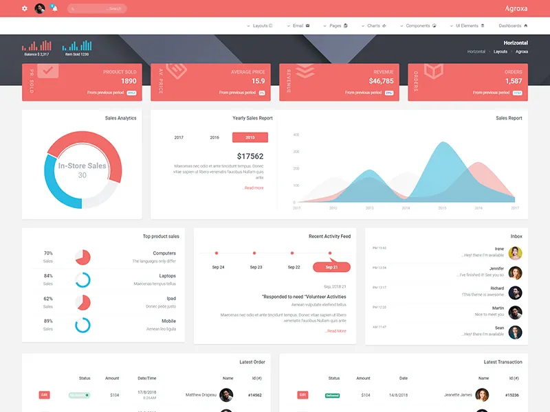 Agroxa-Material Design风格后台管理HTML5模板插图7-WP资源海 Agroxa-Material Design风格后台管理HTML5模板插图7-WP资源海