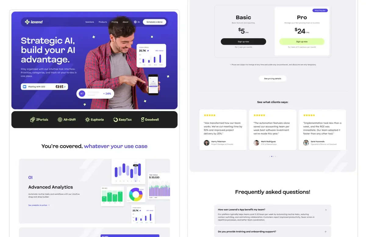 Lexend-漂亮专业的SaaS软件平台网站模板插图1-WP资源海 Lexend-漂亮专业的SaaS软件平台网站模板插图1-WP资源海