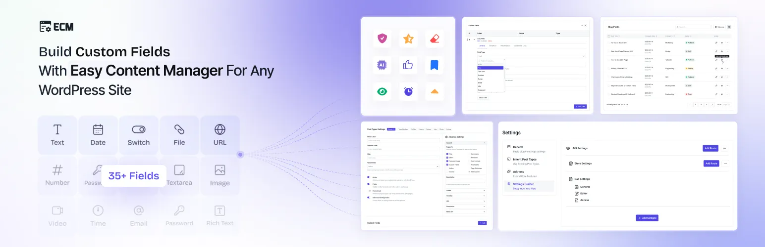 Easy Content Manager Premium-超强自定义字段WordPress内容管理插件插图-WP资源海 Easy Content Manager Premium-超强自定义字段WordPress内容管理插件插图-WP资源海