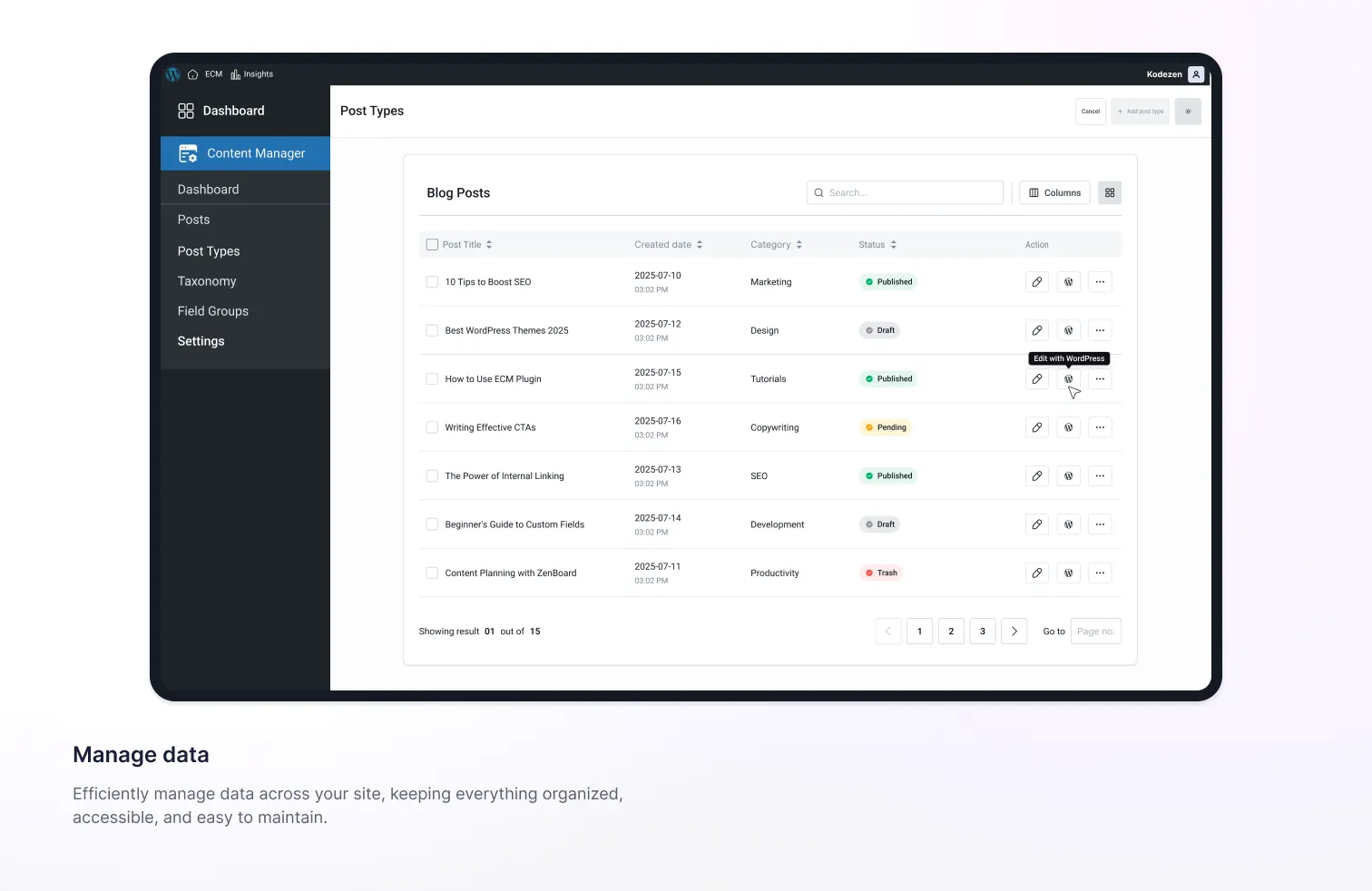Easy Content Manager Premium-超强自定义字段WordPress内容管理插件插图5-WP资源海 Easy Content Manager Premium-超强自定义字段WordPress内容管理插件插图5-WP资源海