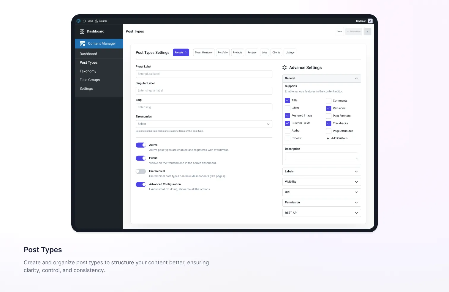 Easy Content Manager Premium-超强自定义字段WordPress内容管理插件插图2-WP资源海 Easy Content Manager Premium-超强自定义字段WordPress内容管理插件插图2-WP资源海