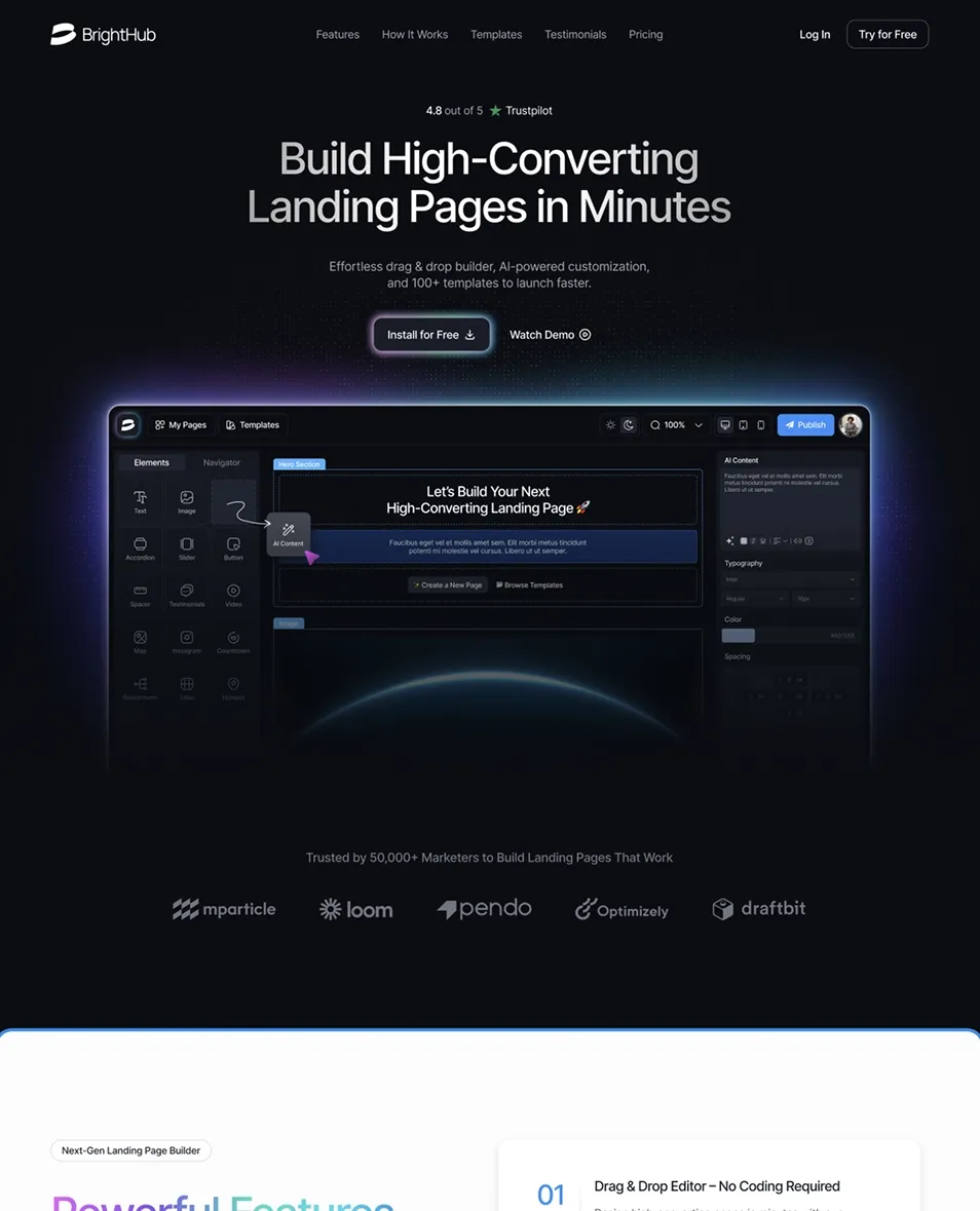 BrightHub-科技软件AI公司网站模板 WordPress 主题插图3-WP资源海