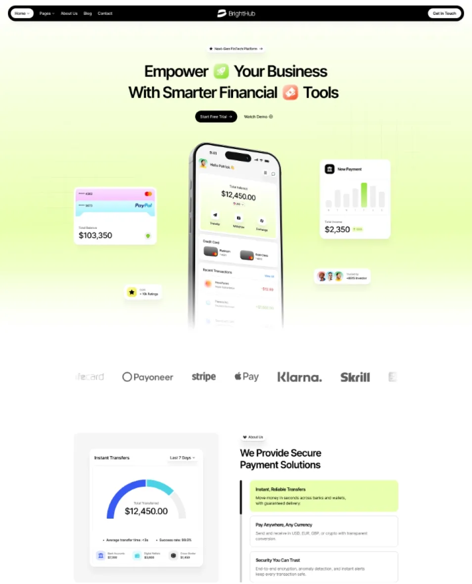 BrightHub-科技软件AI公司网站模板 WordPress 主题插图6-WP资源海