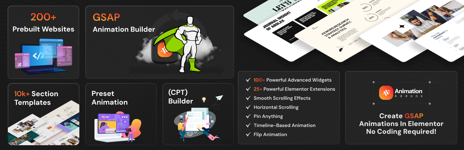 Animation Addons Pro-专业级动画引擎Elementor扩展插件插图4-WP资源海 Image