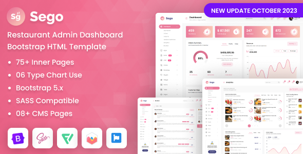 Sego-餐饮管理系统后台 Bootstrap 模板
