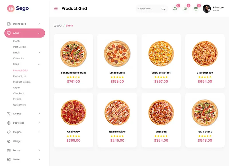 Sego-餐饮管理系统后台 Bootstrap 模板插图15-WP资源海