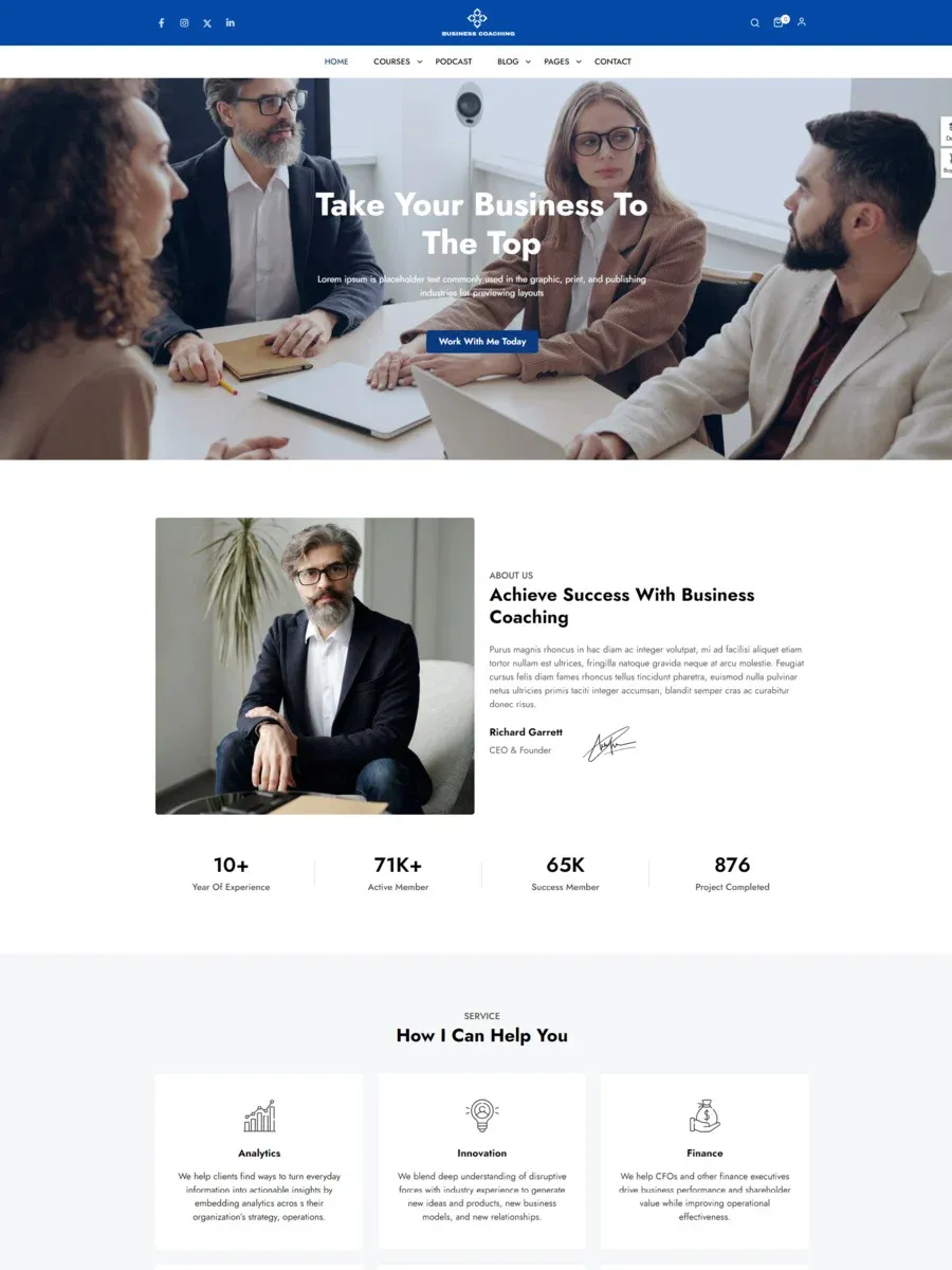 Coaching-教练培训导师咨询顾问 WordPress 主题插图5-WP资源海 Coaching-教练培训导师咨询顾问 WordPress 主题插图5-WP资源海