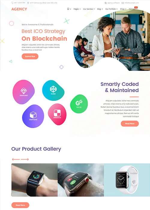 Agency 模板_为创意机构与企业打造的多用途响应式HTML解决方案插图6-WP资源海 Agency 模板_为创意机构与企业打造的多用途响应式HTML解决方案插图6-WP资源海