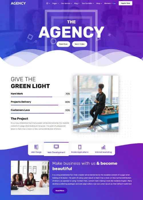 Agency 模板_为创意机构与企业打造的多用途响应式HTML解决方案插图4-WP资源海 Agency 模板_为创意机构与企业打造的多用途响应式HTML解决方案插图4-WP资源海