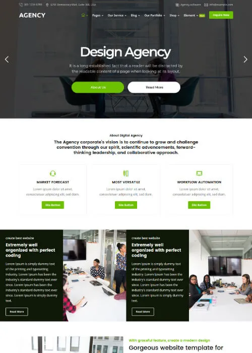 Agency 模板_为创意机构与企业打造的多用途响应式HTML解决方案插图2-WP资源海 Agency 模板_为创意机构与企业打造的多用途响应式HTML解决方案插图2-WP资源海