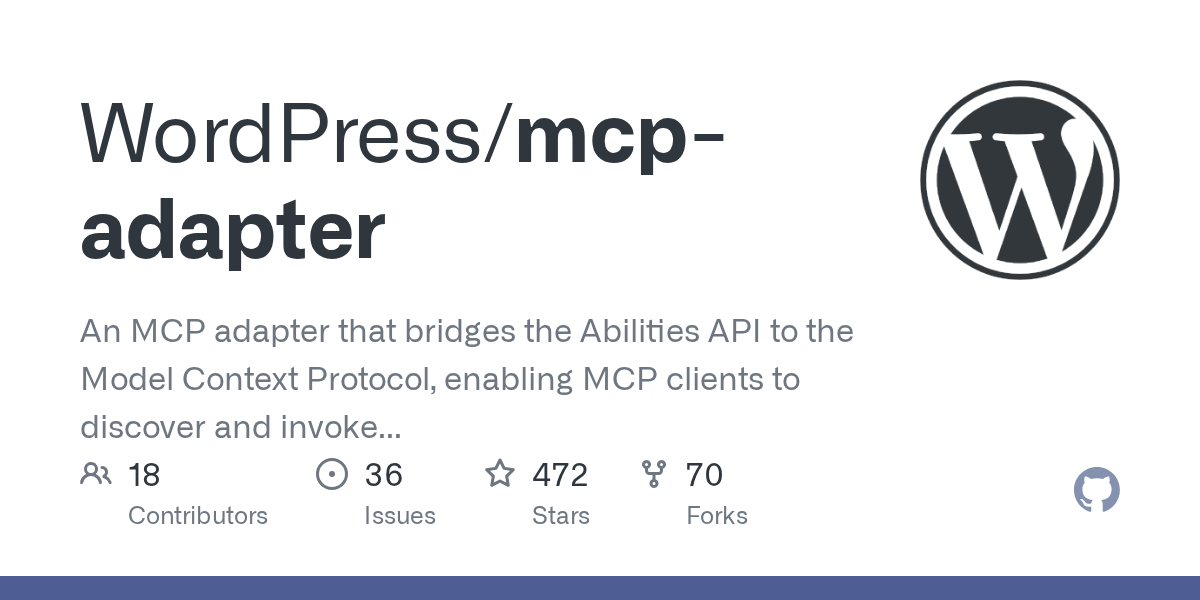 WordPress MCP Adapter：让 AI 助手理解并操作你的网站