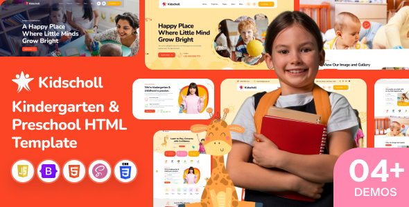 Kidscholl 学前教育HTML模板