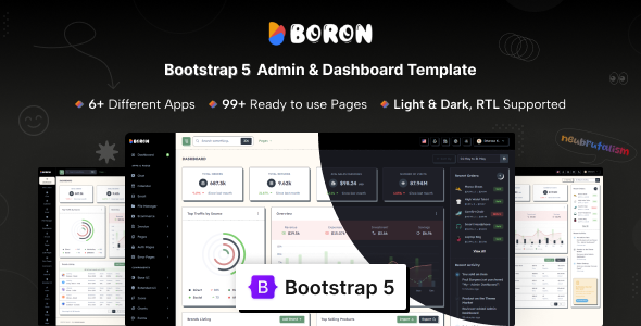 Boron 仪表盘管理模板