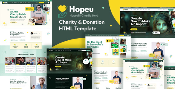 Hopeu 慈善捐赠 HTML 模板