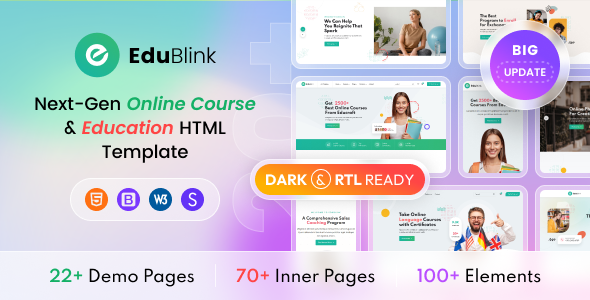 EduBlink：新一代教育HTML模板