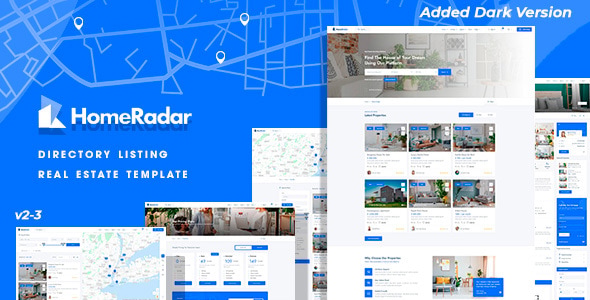 Homeradar 房地产目录模板