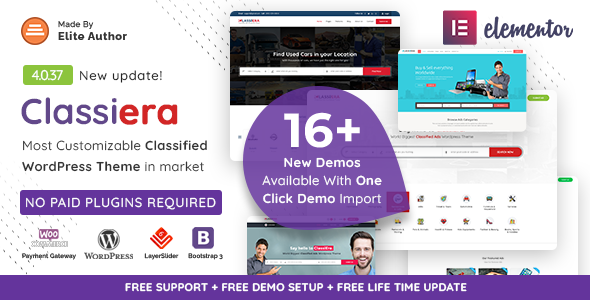 Classiera-分类信息 WordPress 主题
