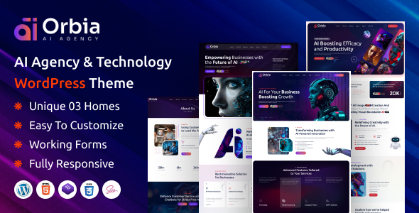 Orbia-AI机构与科技企业 WordPress 主题