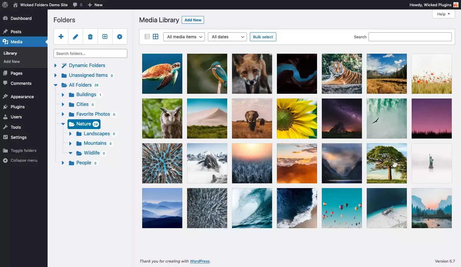 Wicked Folders Pro：WordPress 文件夹插件