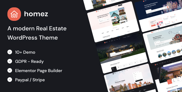 Homez 房地产 WordPress 主题插图-WP资源海 Homez 房地产 WordPress 主题