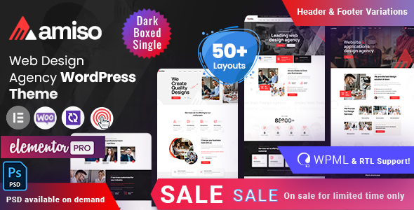 Amiso 数字机构 WordPress 主题插图-WP资源海 Amiso 数字机构 WordPress 主题