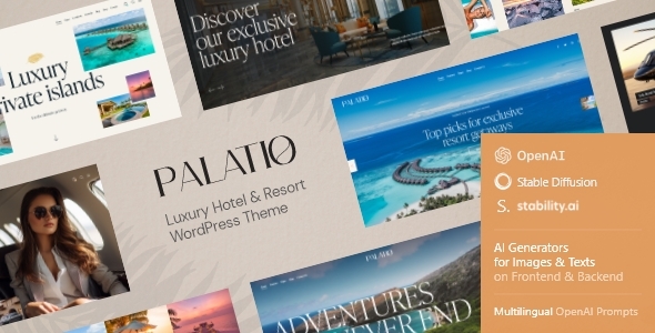 Palatio–豪华酒店与度假村 WordPress 主题插图-WP资源海 Palatio–豪华酒店与度假村 WordPress 主题