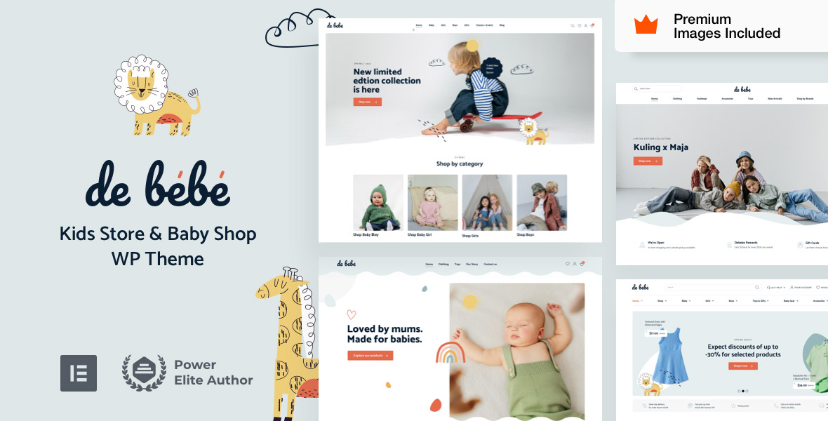 DeBebe – 童装与母婴用品商店 WordPress 主题插图-WP资源海 Debebe Kids Clothing Store eCommerce 核心定位与适用场景 WordPress 主题