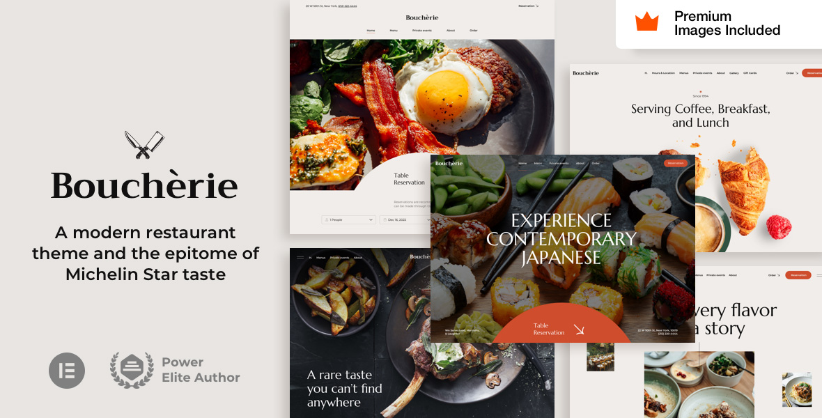 Boucherie 41 餐厅网站 WordPress 主题插图-WP资源海 Boucherie Restaurant Sushi Bar Cafe Steakhouse Fine Dining Boucherie–餐厅 WordPress 主题