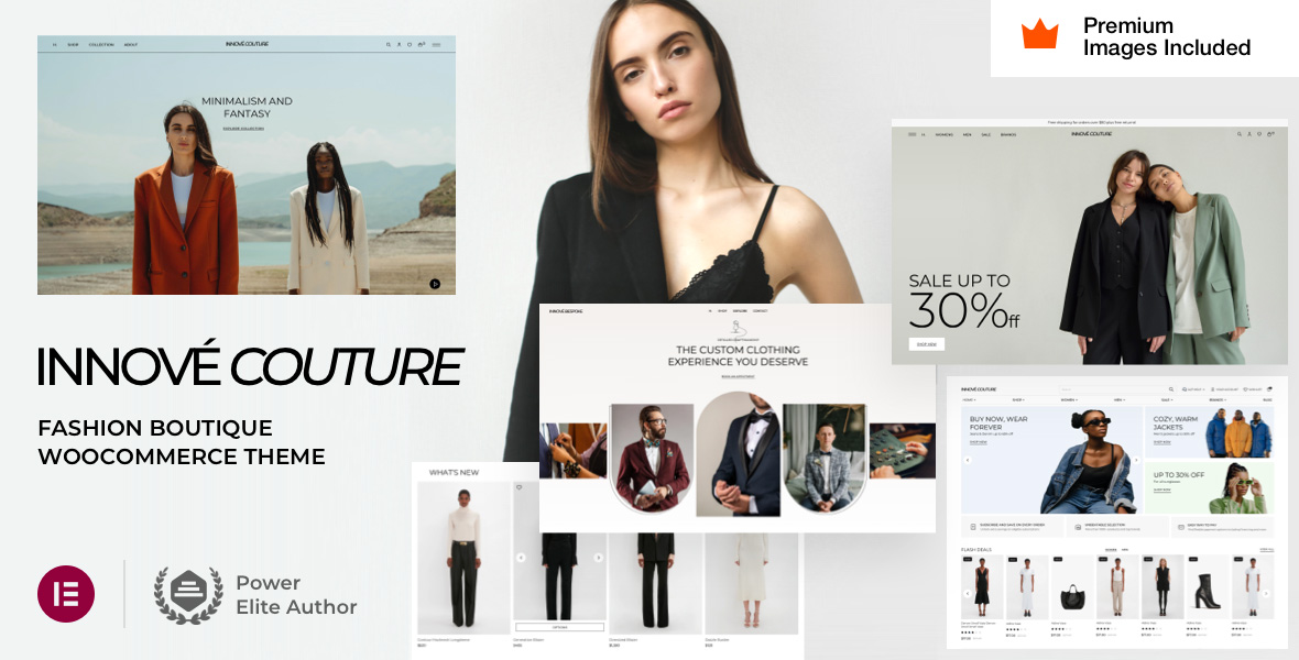 Innové Couture – 现代时尚精品 WordPress 主题插图-WP资源海 Couture Clothing Store Innové Couture-现代时尚精品店 WordPress 主题