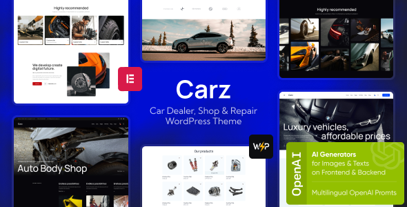 Carz-汽车经销商与维修服务 WordPress 主题插图-WP资源海 Carz-汽车经销商与维修服务 WordPress 主题