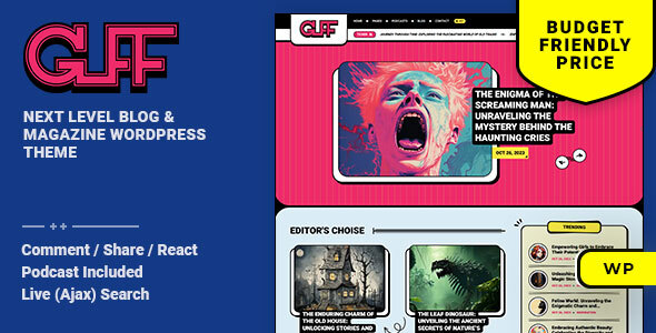 Guff 生活方式博客与杂志 WordPress 主题插图-WP资源海 Guff 个人博客 WordPress 主题