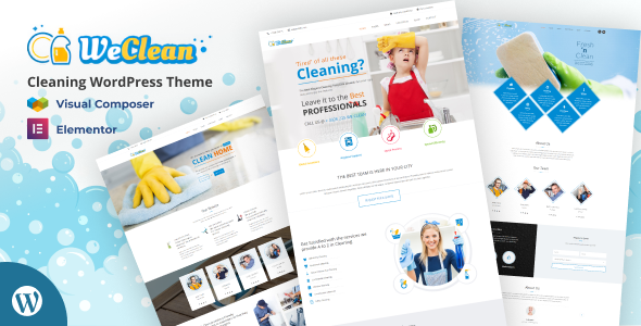 We Clean Cleaning 家政保洁 / 住家保姆 / 育儿嫂 WordPress 主题插图-WP资源海 We Clean Cleaning 家政保洁 / 住家保姆 / 育儿嫂 WordPress 主题