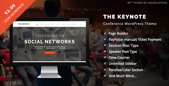 The Keynote-会议与活动专用 Wo WordPress 主题