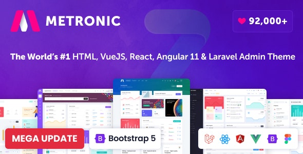 Pixelor 现代个人作品集网页模板插图1-WP资源海 Metronic v9.4.10 - Responsive Admin Dashboard Template
