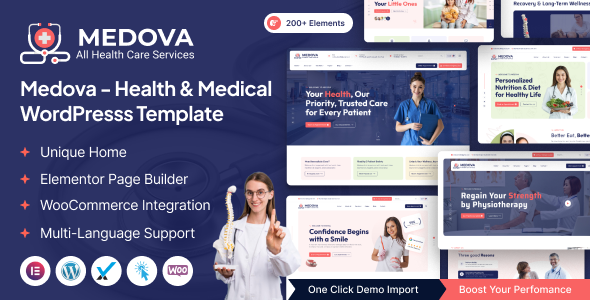 Medova 医疗健康 WordPress 主题插图-WP资源海 Medova 医疗健康 WordPress 主题
