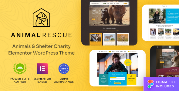 Animal Rescue 动物救助 WordPress 主题