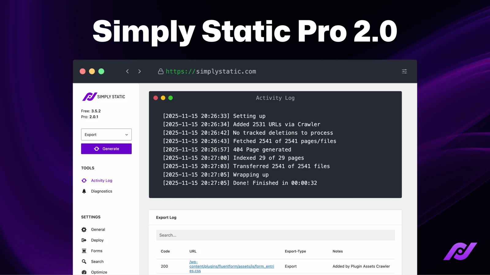 Simply Static Pro:WordPress 静态站点生成插件插图-WP资源海 Simply Static Pro:WordPress 静态站点生成插件
