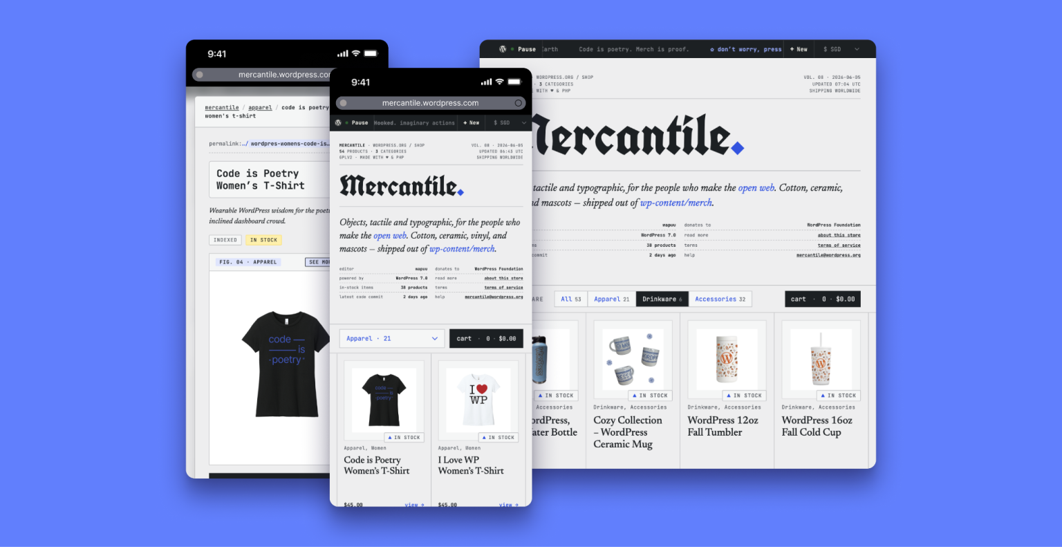 Mercantile 新店上线:WordPress 官方周边店插图-WP资源海 Mercantile 新店上线:WordPress 官方周边店