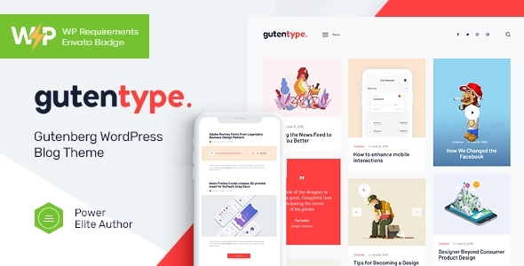 Gutentype 100% Gutenberg 区块化 WordPress 主题插图-WP资源海 Gutentype 博客 WordPress 主题